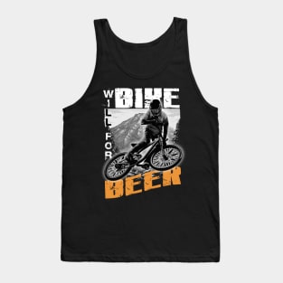 Will Bike For Beer Tank Top